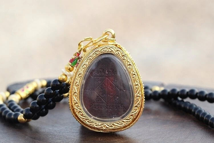 Temple Talisman Wealth Money GOOD LUCK BLESS Buddha Pendant Amulet Belief 07FC0E-D4 - KOEEK