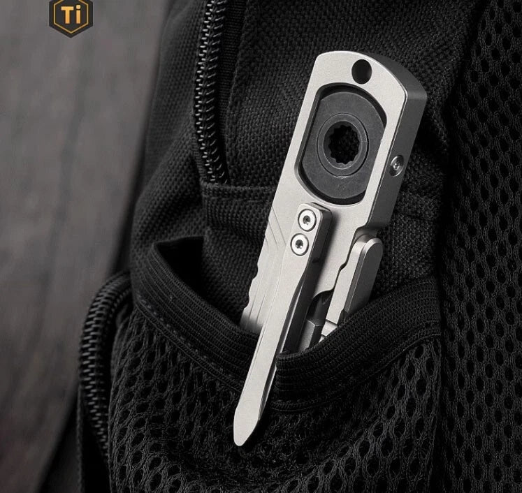Hot Titanium Alloy Pocket Pry Bar Crowbar Opener Outdoor Camping Multi EDC Tools 07FC0E-D4 - KOEEK