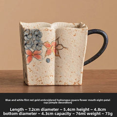 1Pc Exquisitely Chinese Blue and White Porcelain Coffee Cup Retro Milk Cup 07FC0E-D4 - KOEEK