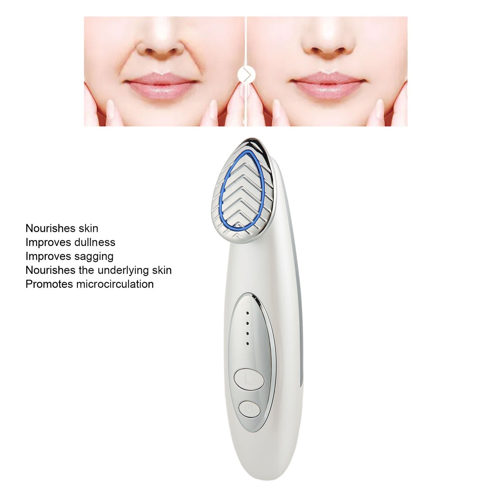 new Facial Massage Wand Skin Rejuvenation Microcurrent Wrinkle Removal Skin High ANA koeek - KOEEK