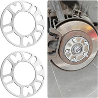 new 2PCS 8mm Car Wheel Spacers,Hubcentric Spacers 4 or 5 Lugs Universal-8mm