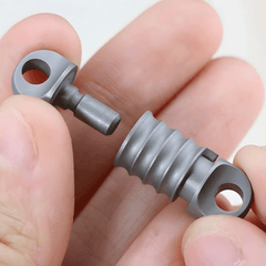 360 Degree Rotation Titanium Gimbal Keychain Car Keychain with U Buckle EDC Tool 07FC0E-D4 - KOEEK