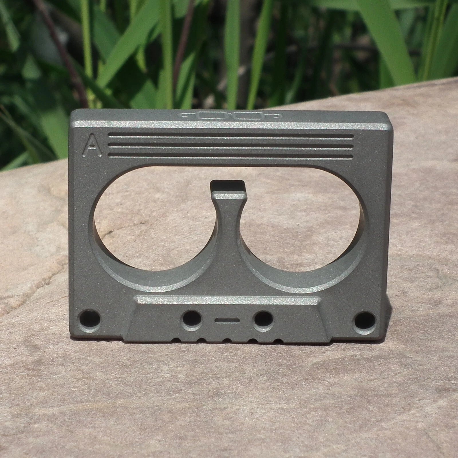 Outdoor Titanium EDC cassette tape display collect ornament garnish old times CD 07FC0E-D4 - KOEEK