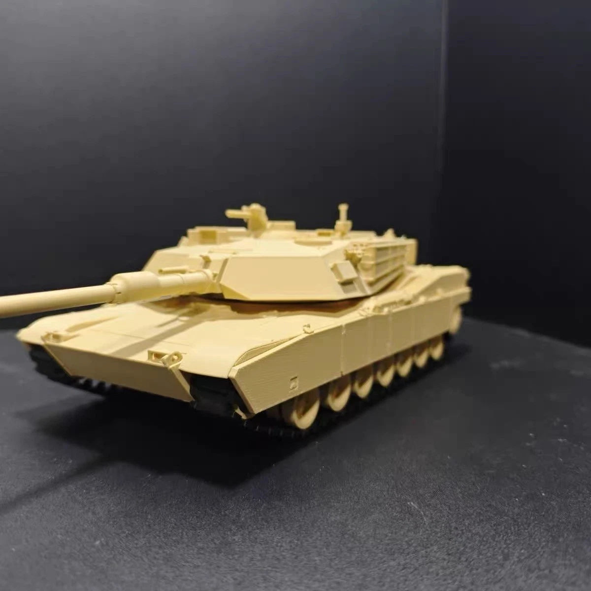 1:35M1A1 Abrams Tank Finished Model Rotatable Turret Movable Tracks Display 07FC0E-D4 - KOEEK