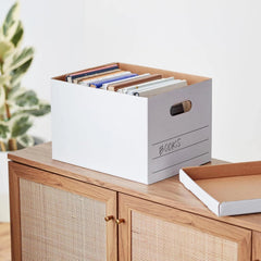 Storage and Documentation Box with Lid and Handles, Basic, 20-Piece, White 07FC0E-D4 - KOEEK