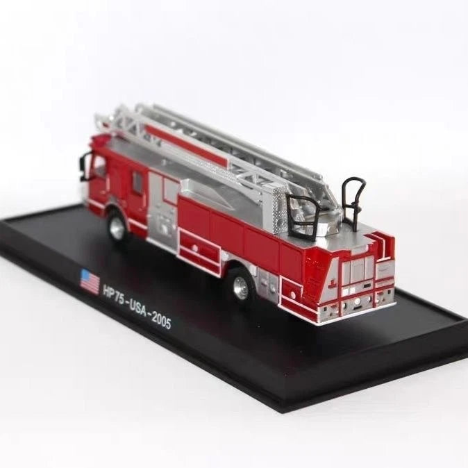 Red Base 1/87 HP75 Fire Truck 2005 Diecast Finished Model Moving Wheels Display RED_BASE - KOEEK