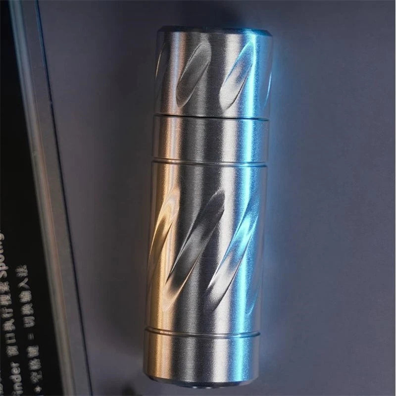 Simple Stainless Steel EDC Fidget Toys Stress Relief Silent Fidget Spinner Gift 07FC0E-D4 - KOEEK