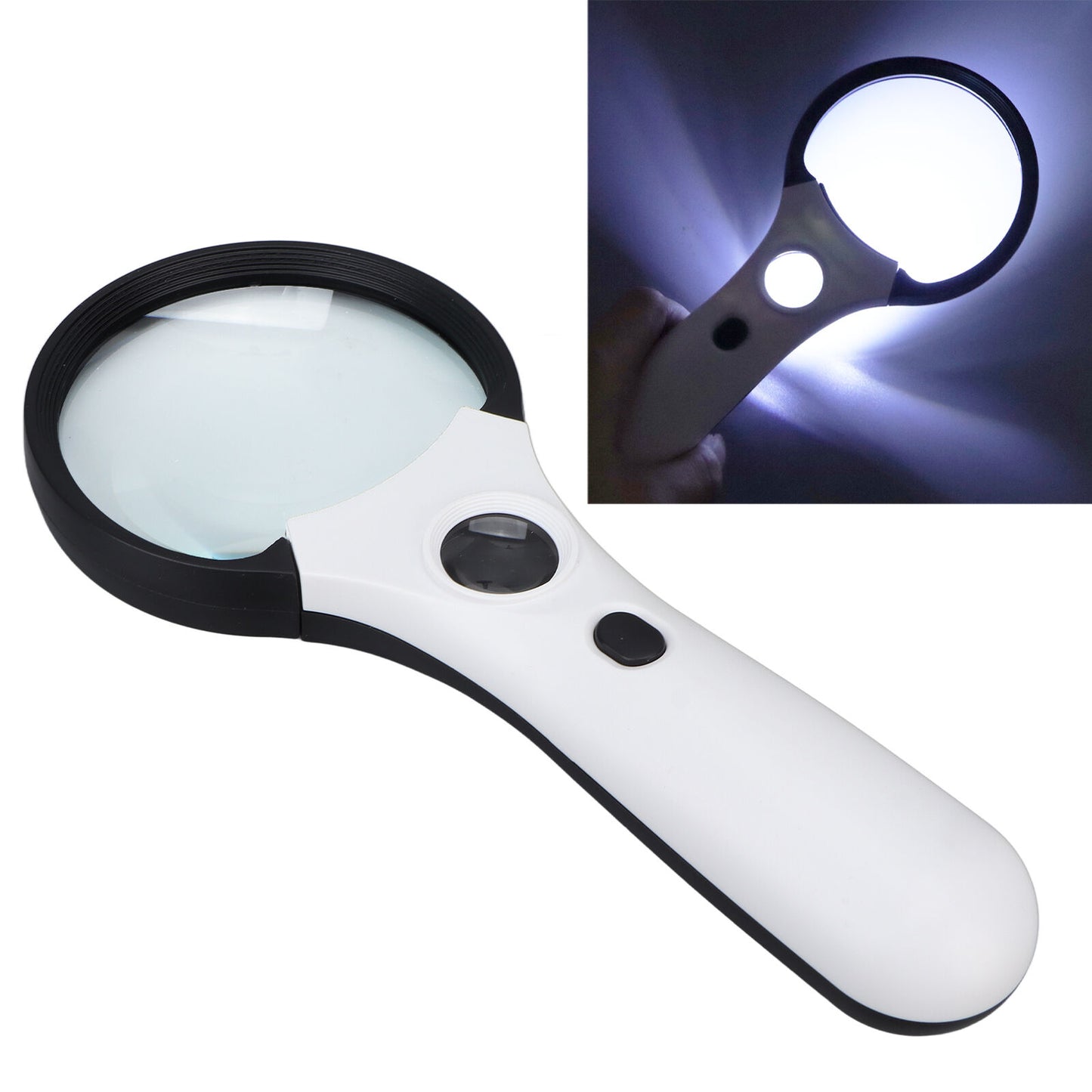 new Magnifying Good Transmittance 4 LEDs High Definition Magnifying For Reading HGF koeek - KOEEK