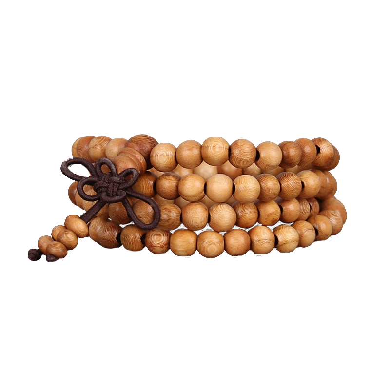 18mm Chinese Natural Peach Wood Prayer Beads Handmade Bracelet Necklace Ornament 07FC0E-D4 - KOEEK