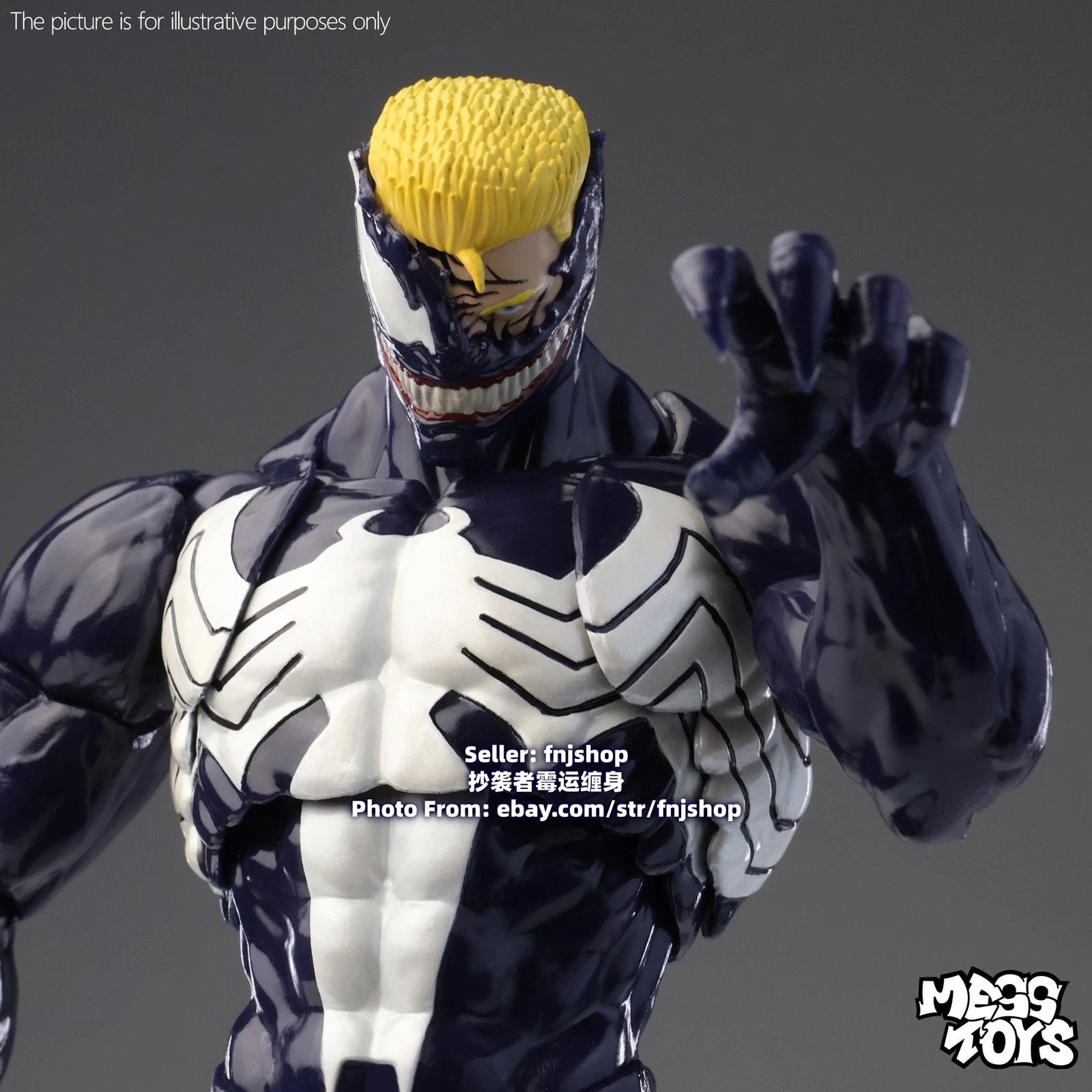 In Stock Mess Toys Venom Lethal Neighbor Spider-Man Symbiote 1/12 Action Figure MESS_TOYS - KOEEK