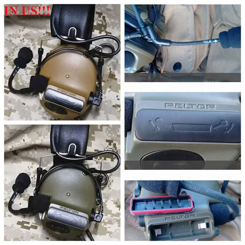 C3 Comtac III Headset for TCA PRC148 152 Noise Reduction MBITR Headset TCA - KOEEK