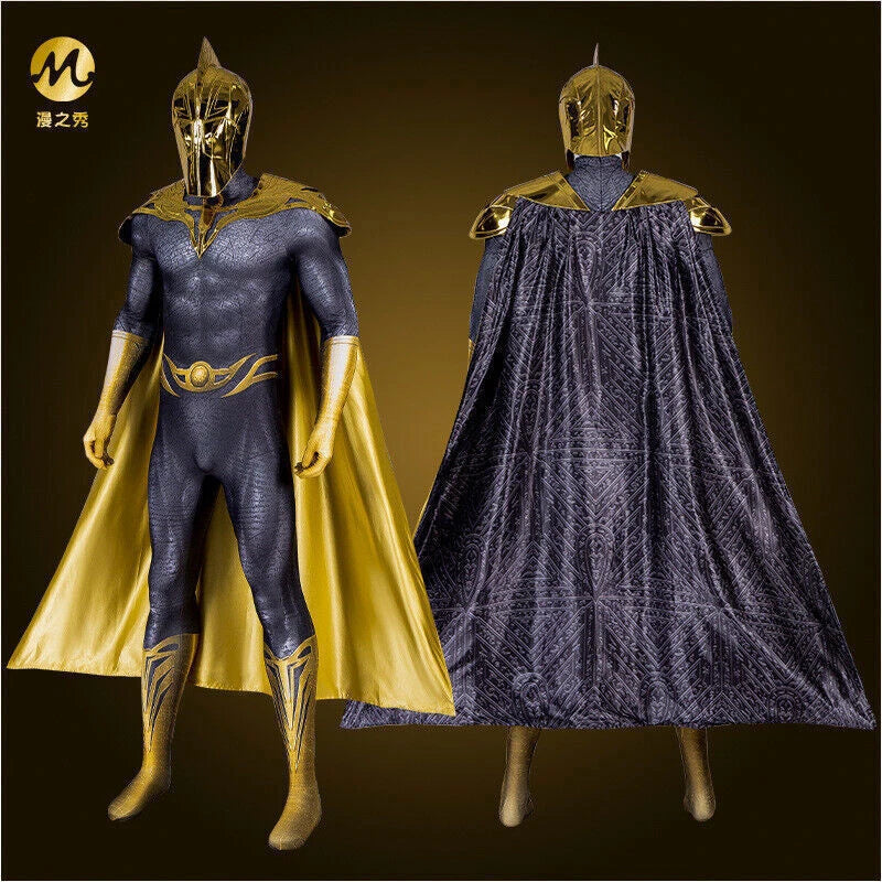 Black Adam Doctor Fate Cosplay Bodysuit Cloak Costume Outfits Men Halloween Suit 07FC0E-D4 - KOEEK