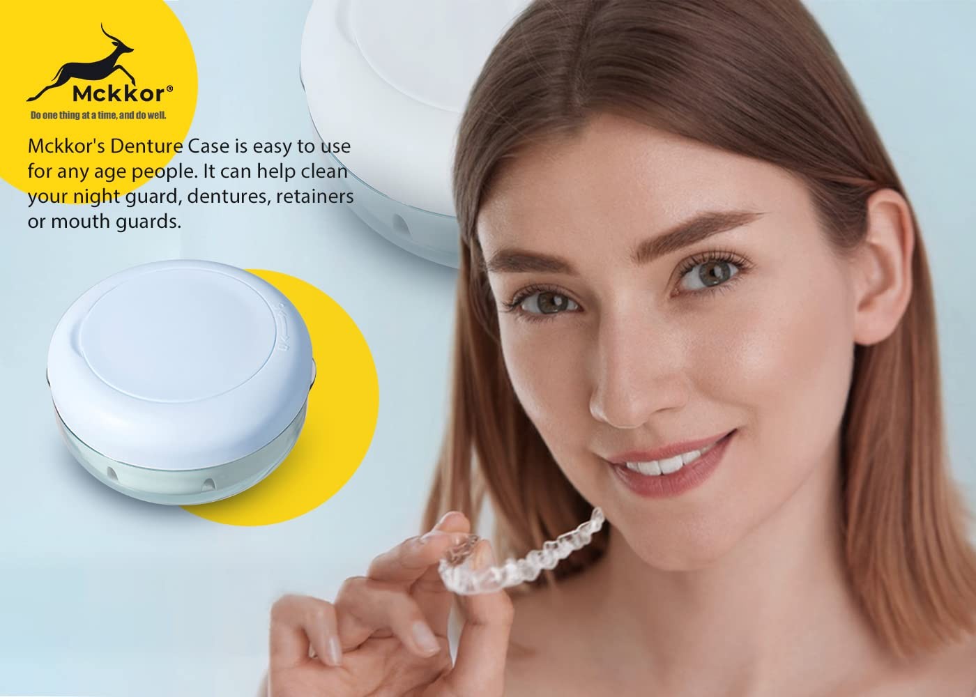 new Denture Case, Definitely No-Leak Portable Retainer Case Bath Black 07FC0E-D4 - KOEEK