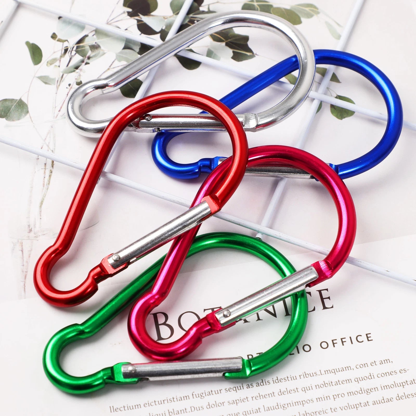 Uxcell 5PCS Spring Snap Hooks, Carabiner Keychain Clips Quick Link for Key UXCELL - KOEEK