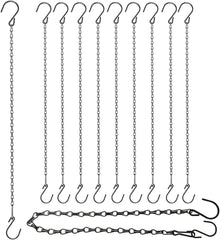 new 10 Pack 21 Inch Black Hanging Chains with Hooks for Grow Lights WHT 07FC0E-D4 - KOEEK
