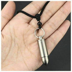 EDC Titanium Waterproof Sealed Box Portable Medicine Bottle Key Pendant Tank 07FC0E-D4 - KOEEK