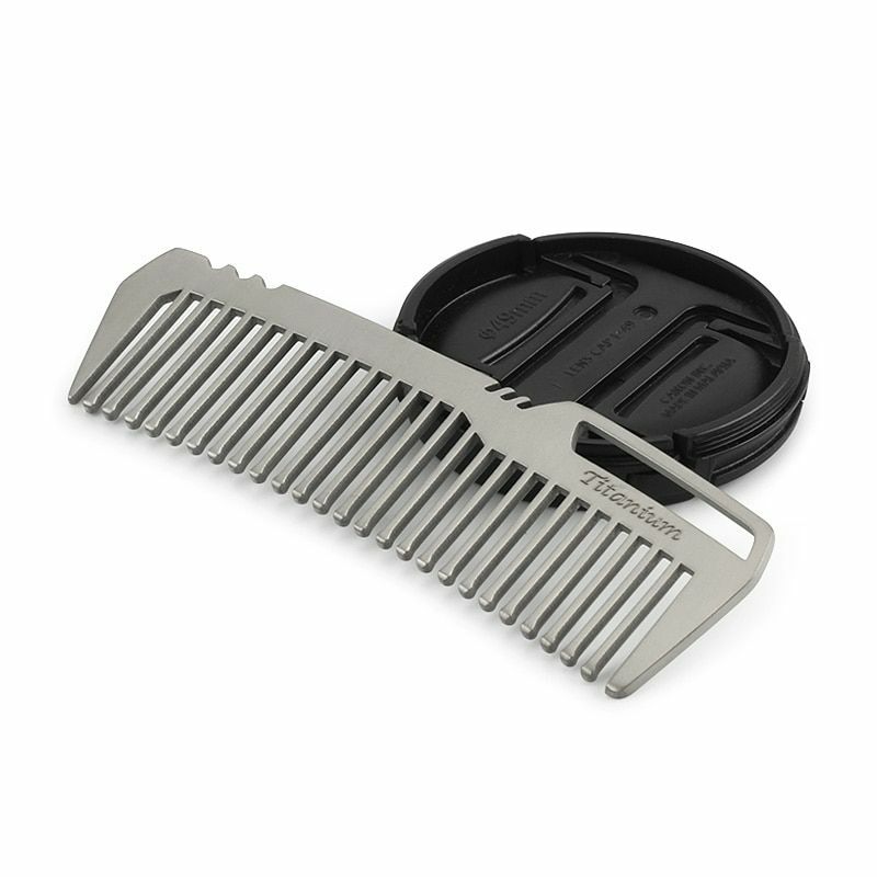 Mini Portable Titanium Alloy Comb EDC Super Light Titanium Comb Outdoor Tools 07FC0E-D4 - KOEEK