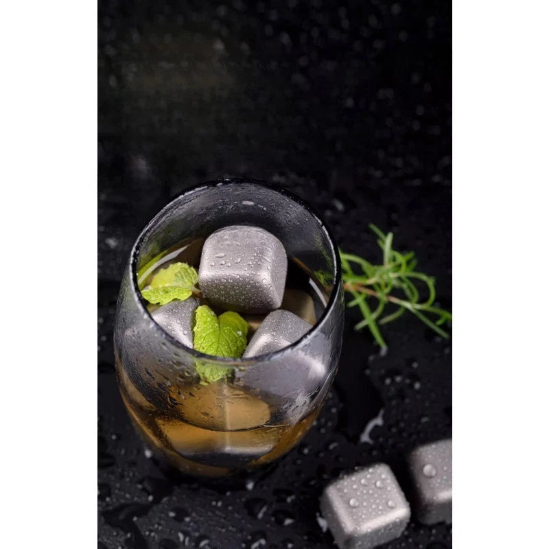 Titanium Ice Cubes Home Beer Drinks Chilled Cooling Party 25g*6 Combo Pack 07FC0E-D4 - KOEEK