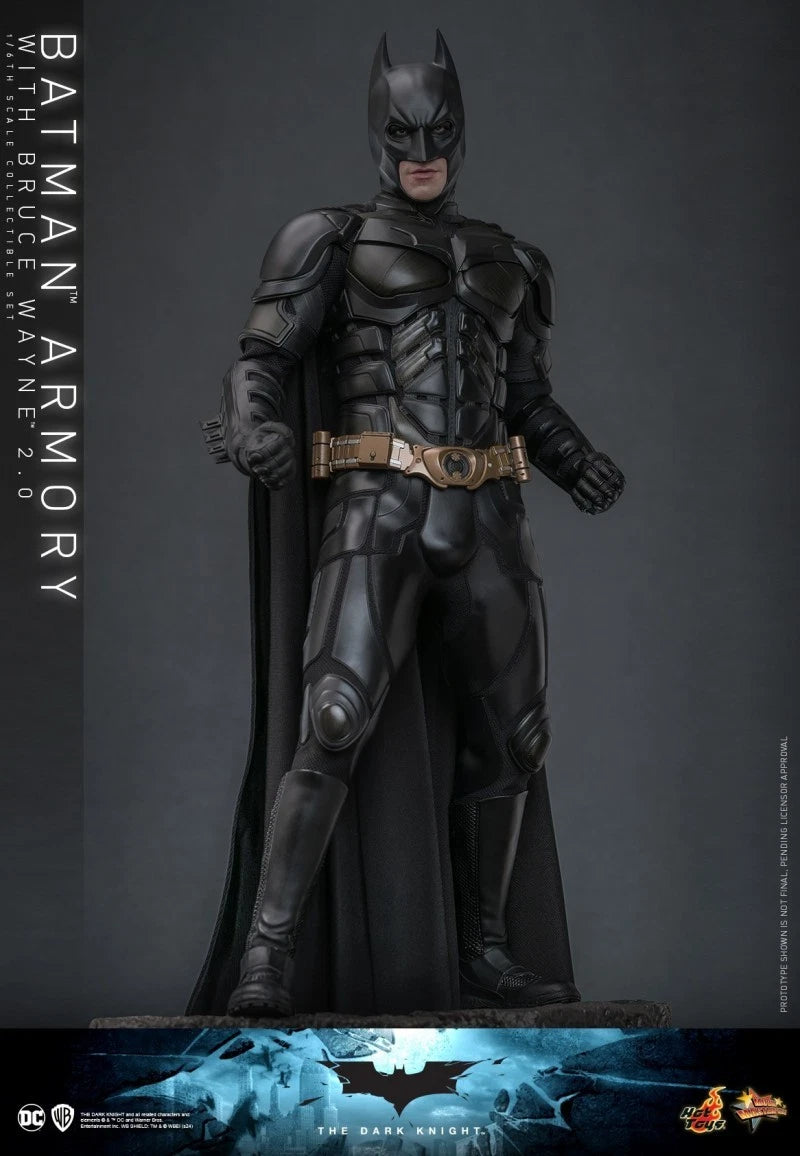 IN STOCK Hot Toys MMS750 The Dark Knight 1/6 Batman Armory with Bruce Wayne 2.0 HOT_TOYS - KOEEK