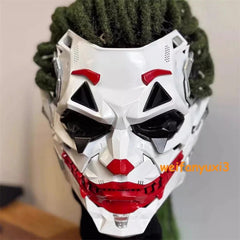 Joker Full Face Masks Resin Cosplay Props w/Dreadlocks Punk Style Accessories 07FC0E-D4 - KOEEK