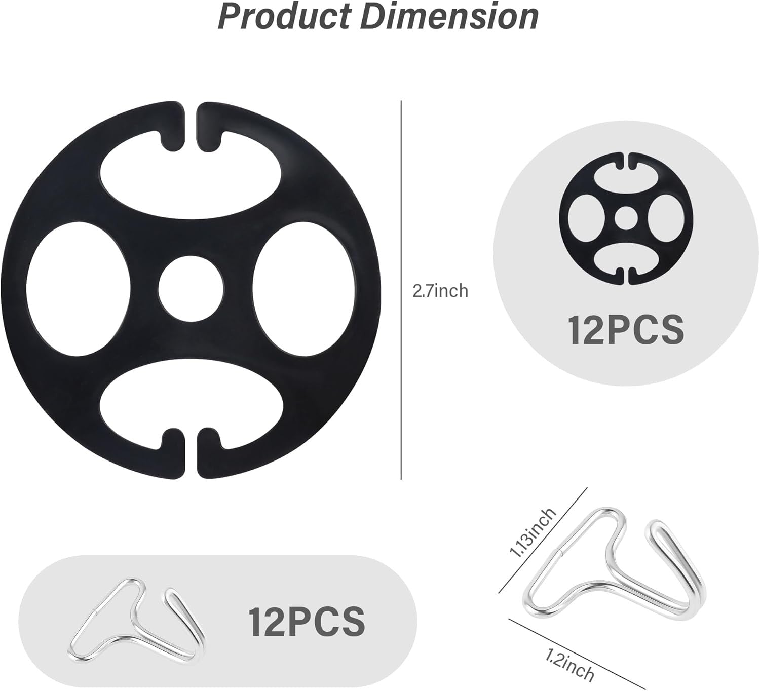 new 24PCS Seat Covers for Cars Hooks,12 Plastic Car Cover Chucks + 12 Metal...