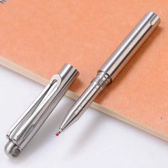 Stainless Steel Writing Pen 3 heads Heavy Duty EDC Ballpoint Pen Survival Tools 07FC0E-D4 - KOEEK