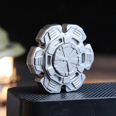 Silver Modern EDC Hand Spinner Stainless Steel Fidget Spinner Stress Relief Toy 07FC0E-D4 - KOEEK