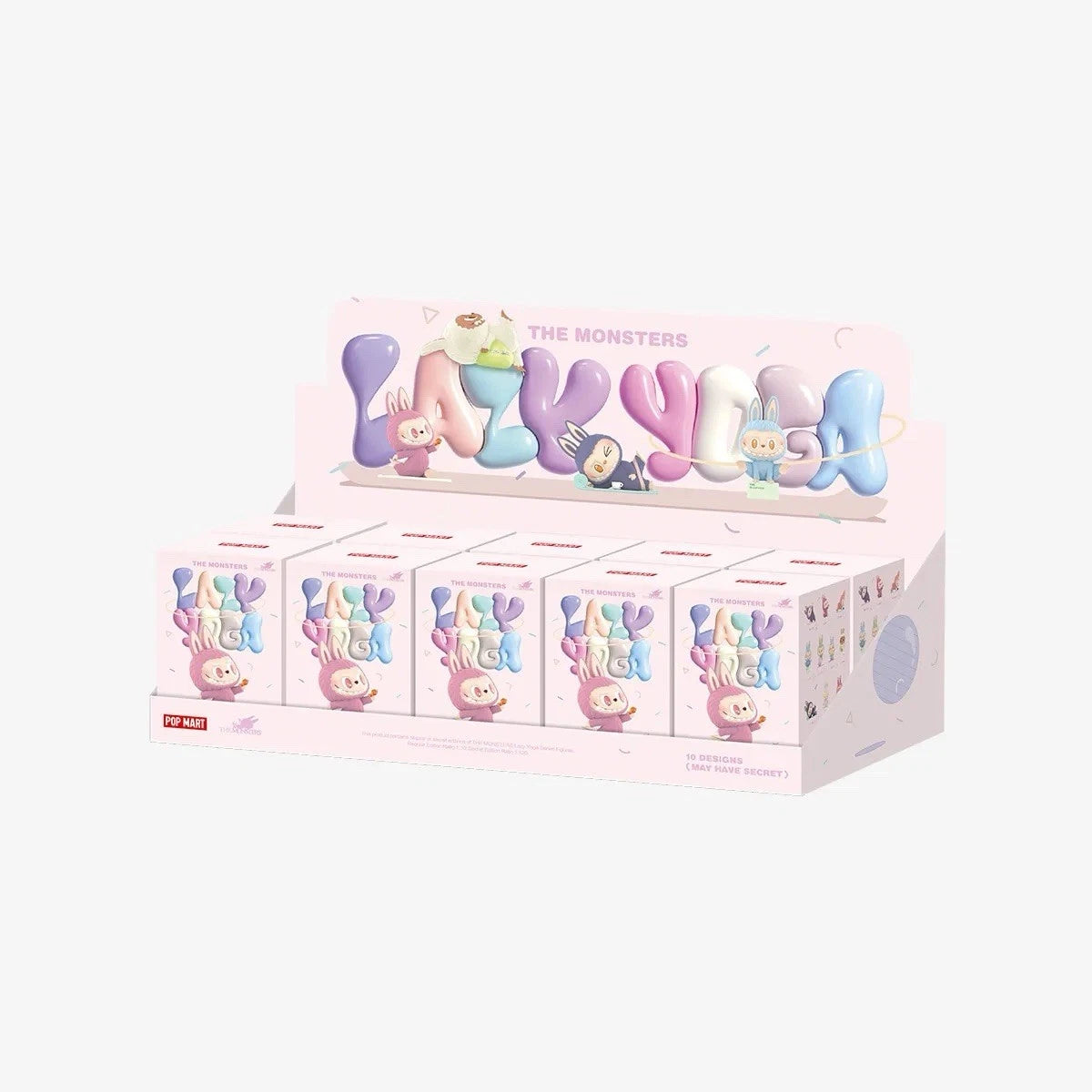 US STOCK POP MART Labubu The Monsters Lazy Yoga Series Sealed Case (10Boxs) POP_MART - KOEEK