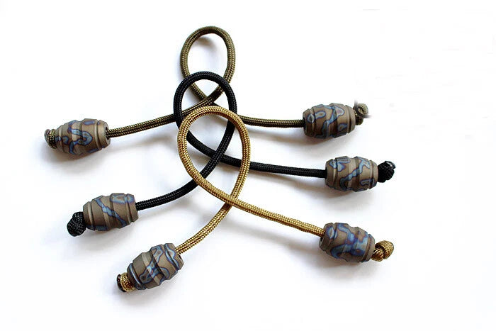 Begleri Knucklebone Fidget Toy Finger Skill Exercise Paracord Stress Worry Bead 07FC0E-D4 - KOEEK