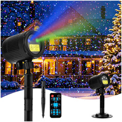 Laser Christmas Projector Lights Outdoor, Red Green Blue 3 Color Firefly Ligh... 07FC0E-D4 - KOEEK