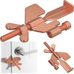 new 1 PCS Upgraded Portable 1 pcs Rose Gold Door Lock, Black 07FC0E-D4 - KOEEK