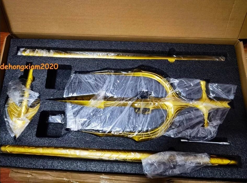 Scale Aquaman Steel Alloy Trident Cosplay Prop 1:1 Full Metal Ornament Toy 210cm 07FC0E-D4 - KOEEK