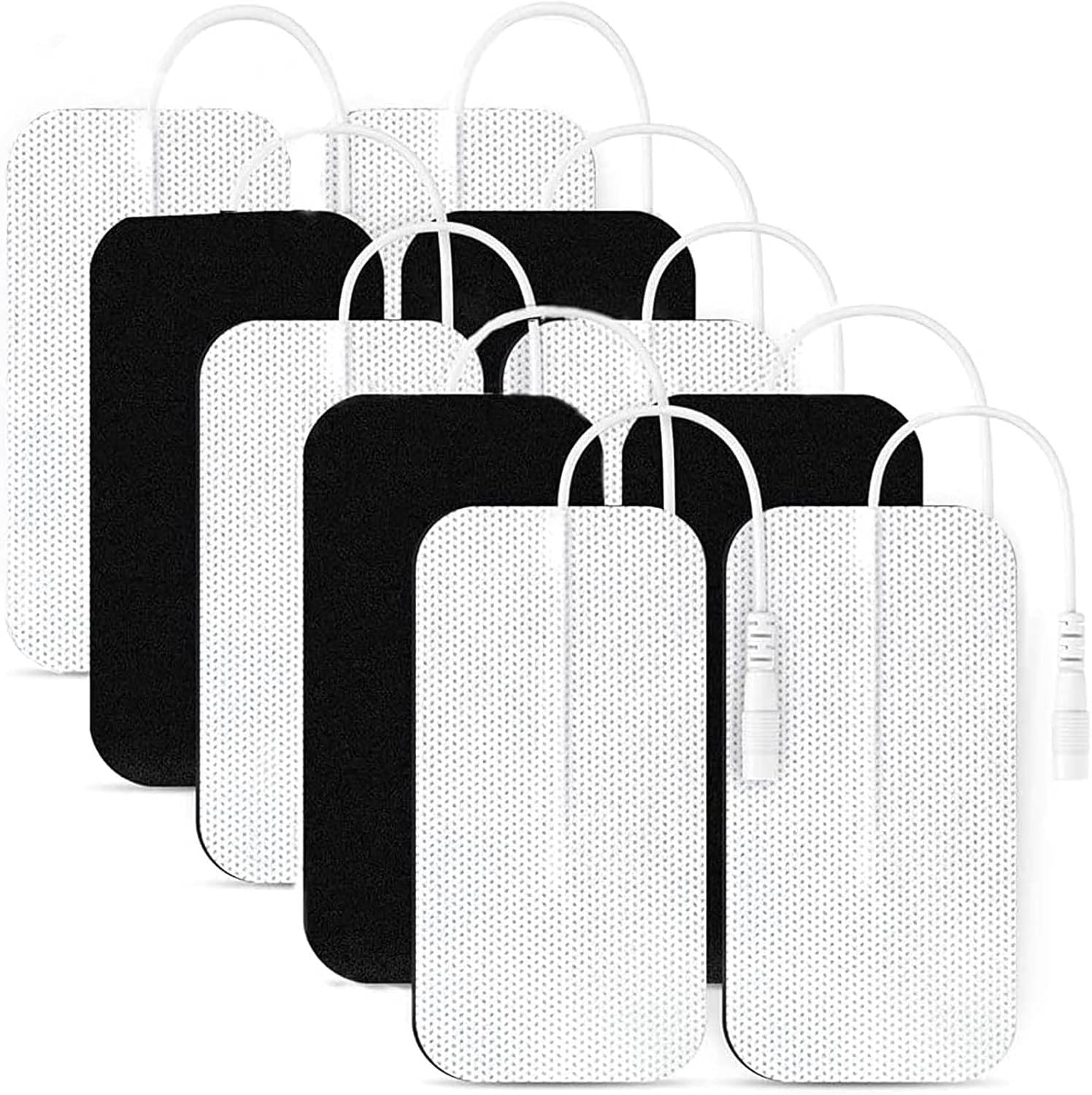 new 10PCS TENS Unit Replacement Pads 2x4, Reusable Electrodes for Muscle White 07FC0E-D4 - KOEEK