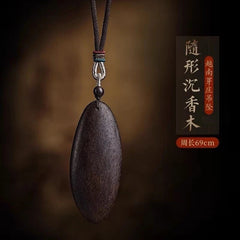 Vietnam Agarwood Pendant Natural Old Wood Necklace For Men Women 07FC0E-D4 - KOEEK