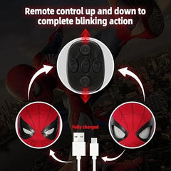 Spider-Man Mask with LED Light Remote Control Moving Eyes Superhero Costume 07FC0E-D4 - KOEEK