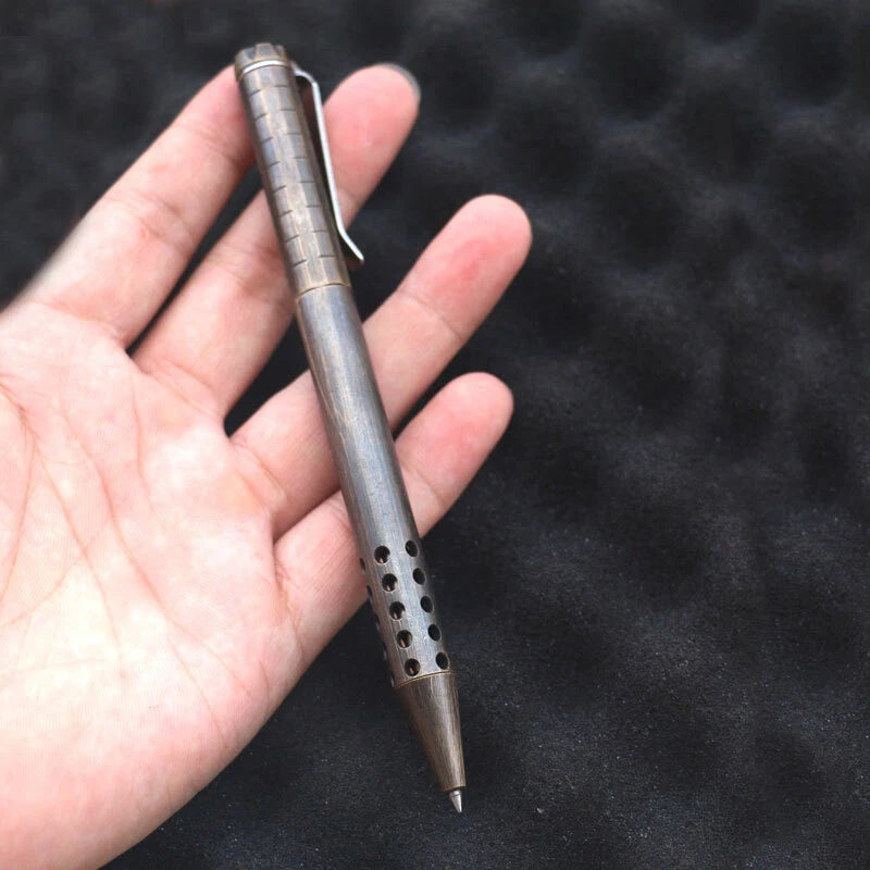 HotBrass Retro Black Magnetic Force Telescoping Pocket Ball Pen Signature PenEDC 07FC0E-D4 - KOEEK