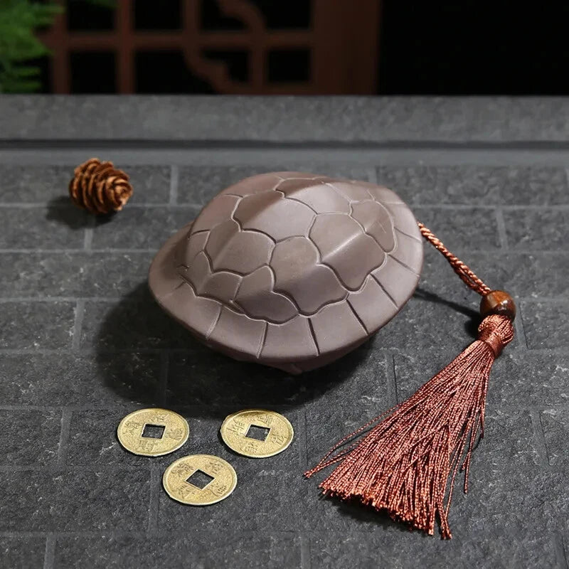 Interesting Tortoise Shell Tortoise Shell Divination Tea Pet Ornament Zhaocai 07FC0E-D4 - KOEEK