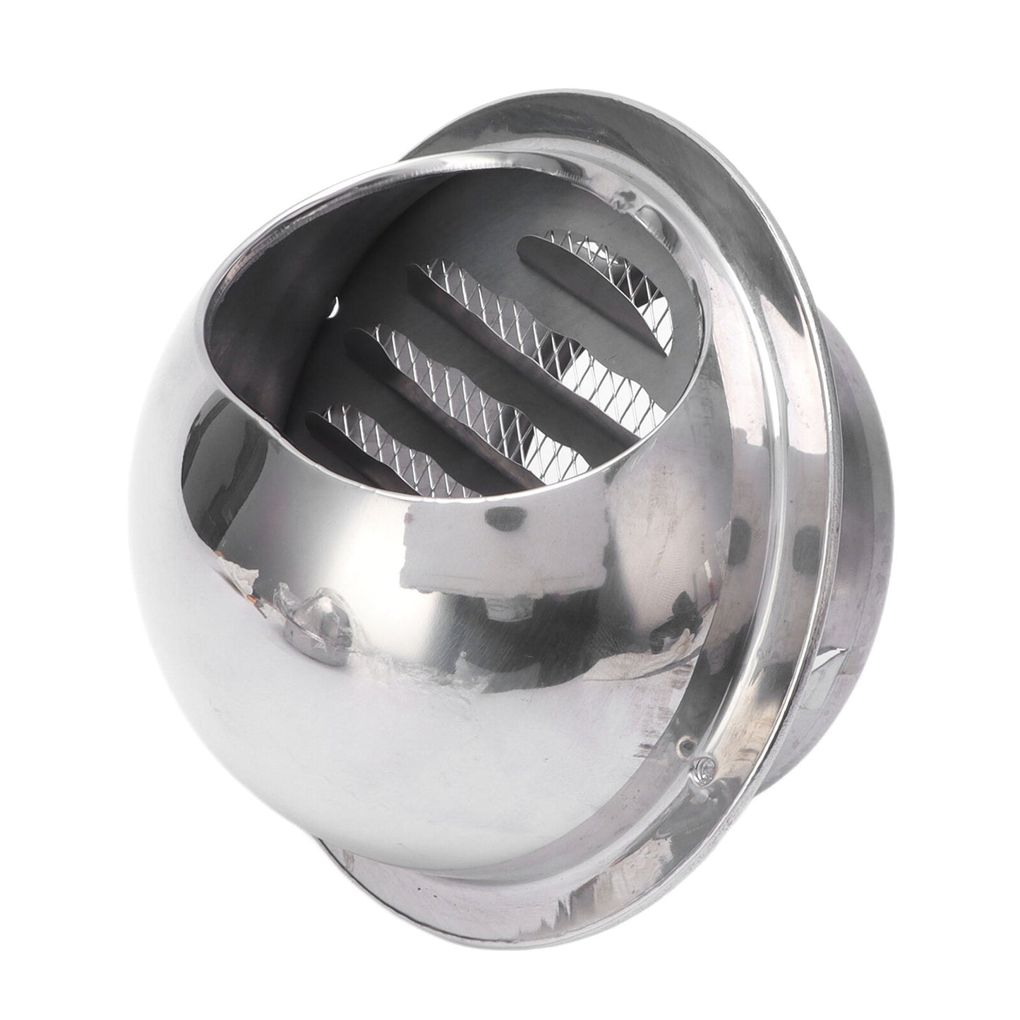 new 4in Stainless Steel Vent Hood Exterior Wind Cover Vent Cover Outlet Accessory koeek - KOEEK