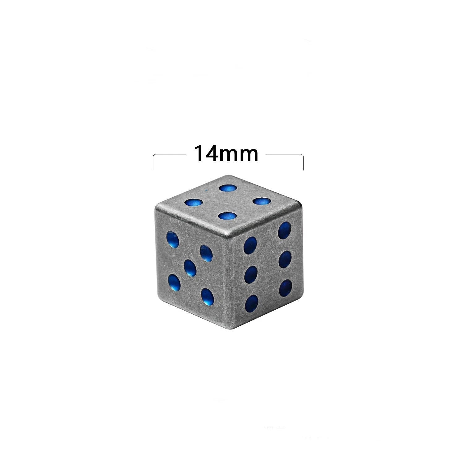 Titanium Alloy Toy Adult Dice Toy Entertainment Supplies Outdoor EDC Key Pendant 07FC0E-D4 - KOEEK