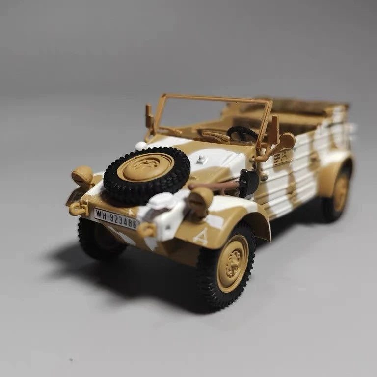 1:43 WWII German VW82 Kubelwagen Military Jeep Diecast Model Wehrmacht Display 07FC0E-D4 - KOEEK