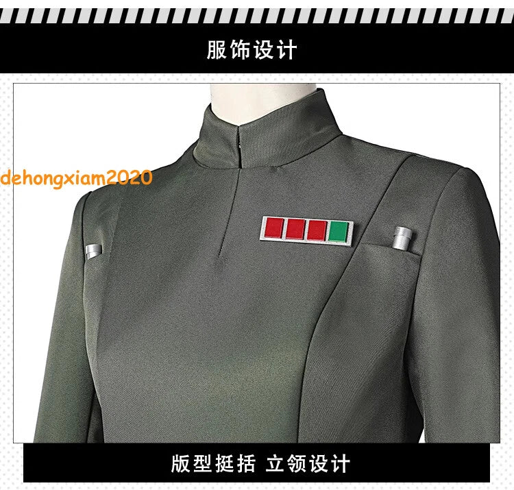 Star Wars Obi- Wan Kenobi Military Women Cosplay Costume Party Uniform Outfit 07FC0E-D4 - KOEEK