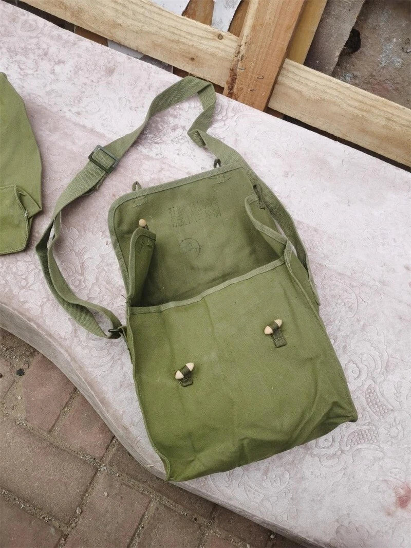 Surplus Chinese Army Military T67 Canvas Bag Pack Surplus Accessory Pouch 1980 07FC0E-D4 - KOEEK