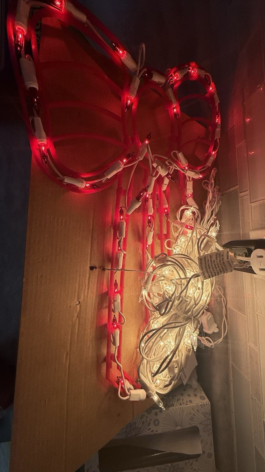 Swag Lights with Shimmering Bow Christmas Lights BBLT1 Set of 3 Boxes  UN 07FC0E-D4 - KOEEK