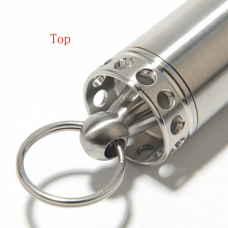 Solid Metal Outdoor Camping Survival EDC Multi Tool Waterproof Medicine Pill Box 07FC0E-D4 - KOEEK