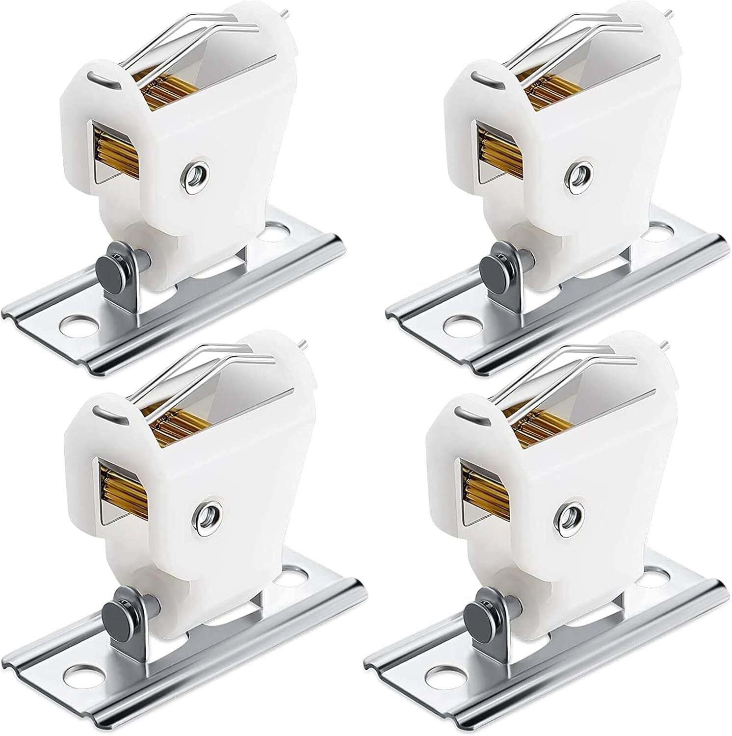 new 6 Pcs Roman Shade Cord Lock Holds up to 3 Cords Austrian Window White 07FC0E-D4 - KOEEK