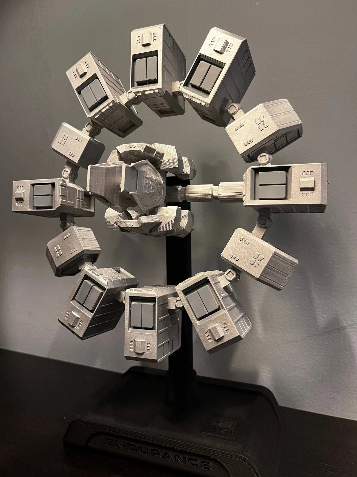 Interstellar Endurance Space Station Rotatable Model Ornament 3D Printed Model 07FC0E-D4 - KOEEK