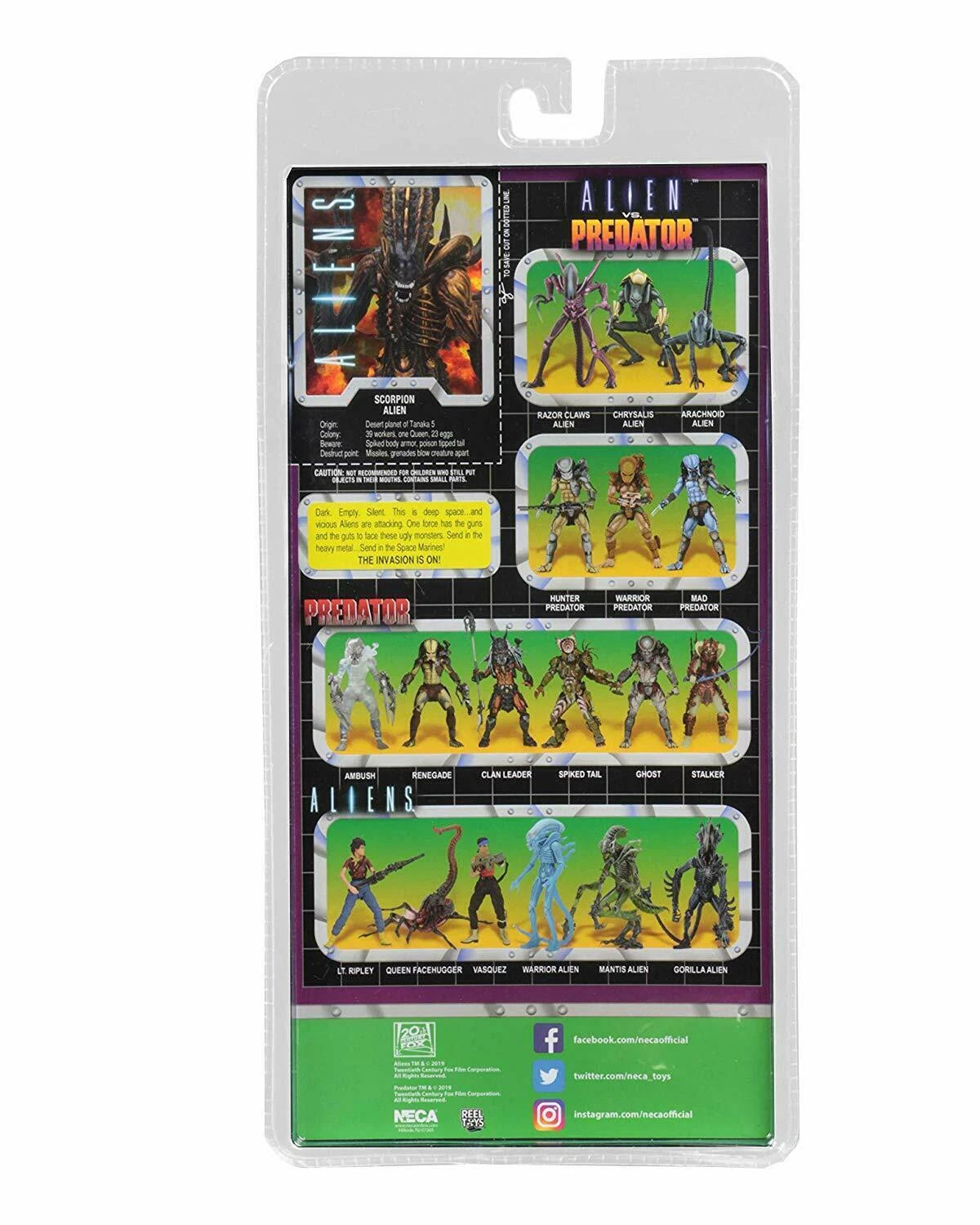 NECA Scorpion Alien w Bendable Tail 7" Action Figure Series 13 Aliens Collection NECA - KOEEK