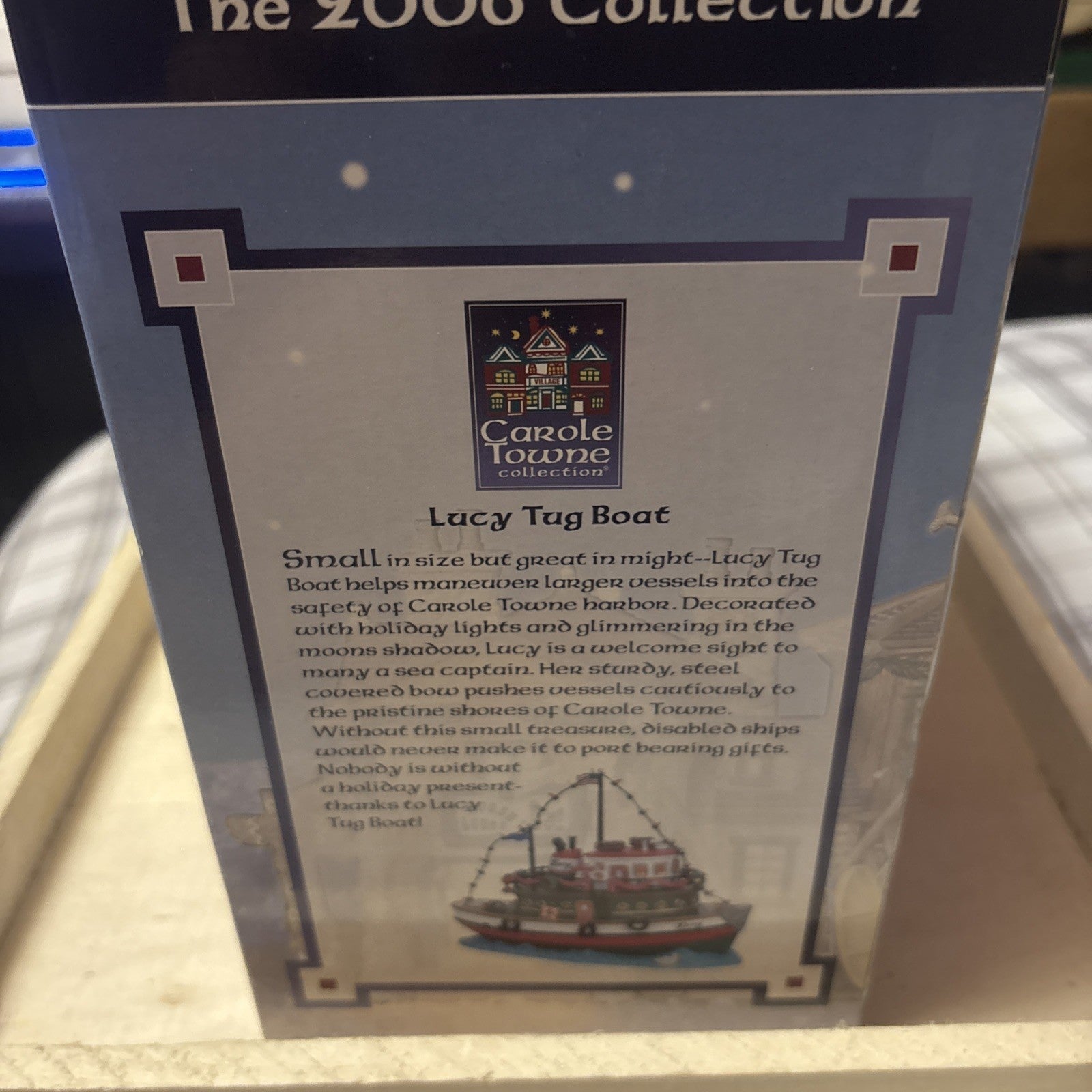 2006 LEMAX LIGHTED “TUGBOAT LUCY” - CAROLE TOWNE COLLECTION - LEMAX - KOEEK