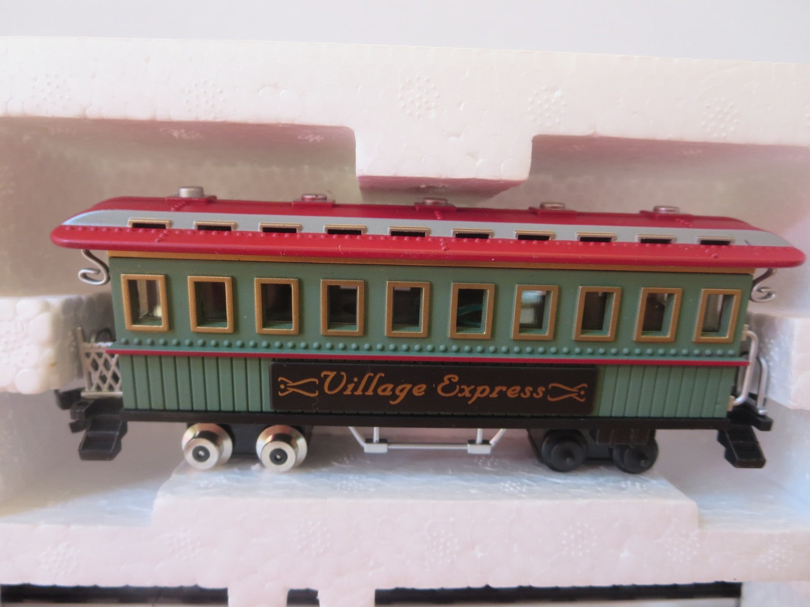 1998 LEMAX Village Train Straight Tracks Set Lights, Sounds, Forward/Back Motion LEMAX - KOEEK