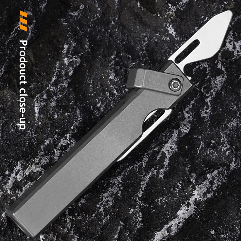 5-in-1 Pocket Safety Whistle Multi Purpose tool Outdoor Camping Folding Blade 07FC0E-D4 - KOEEK